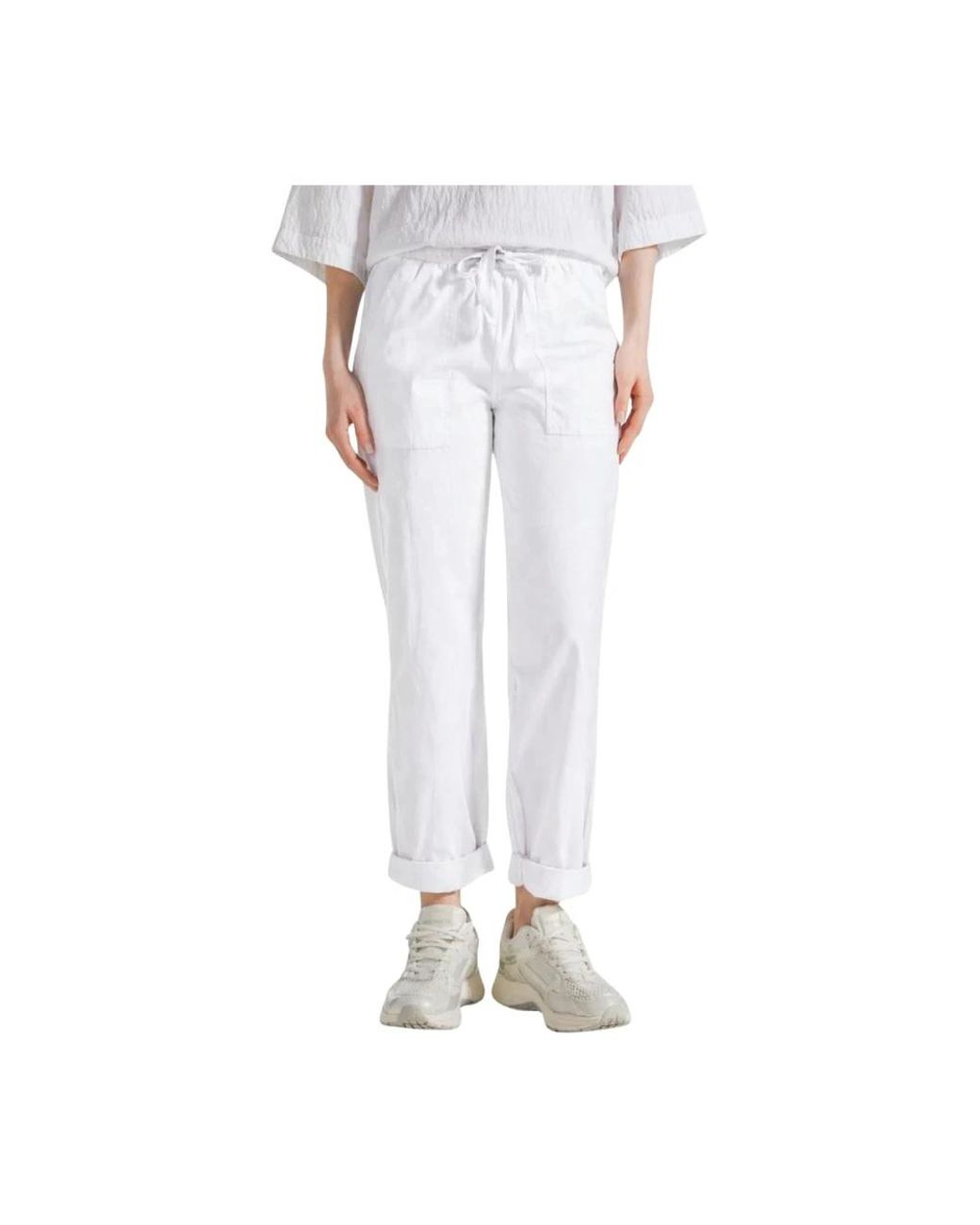 Deha White Tapered Trousers