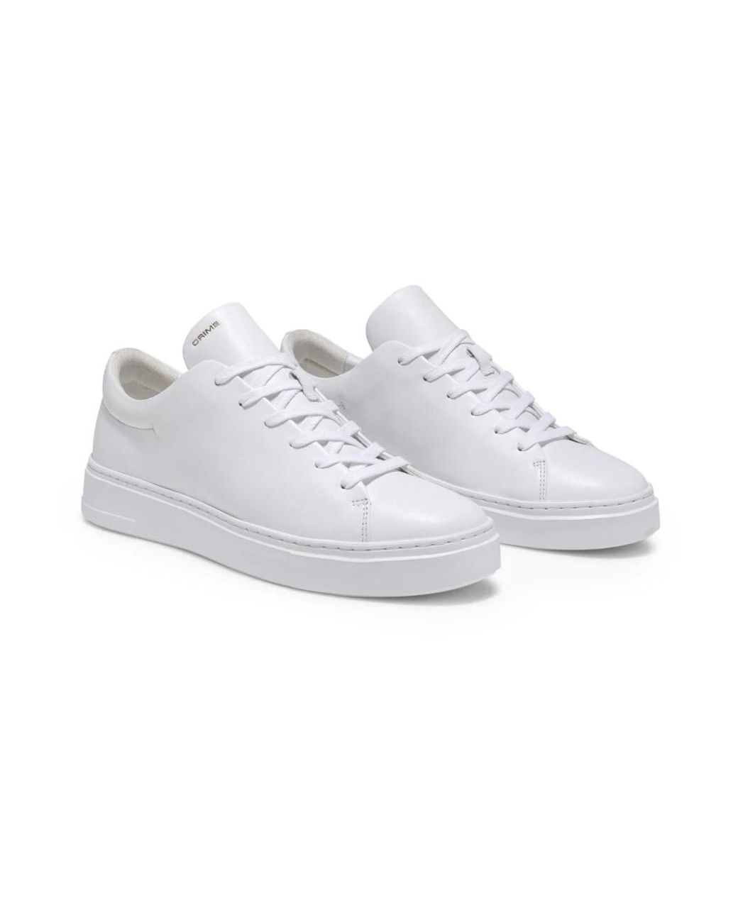 Crime London White Sneakers for men