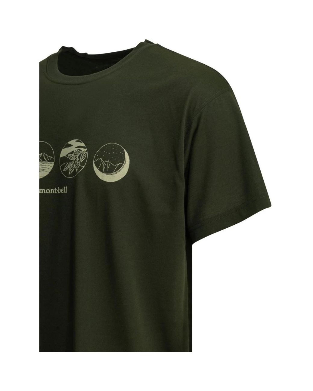Montbell Green T-Shirts for men