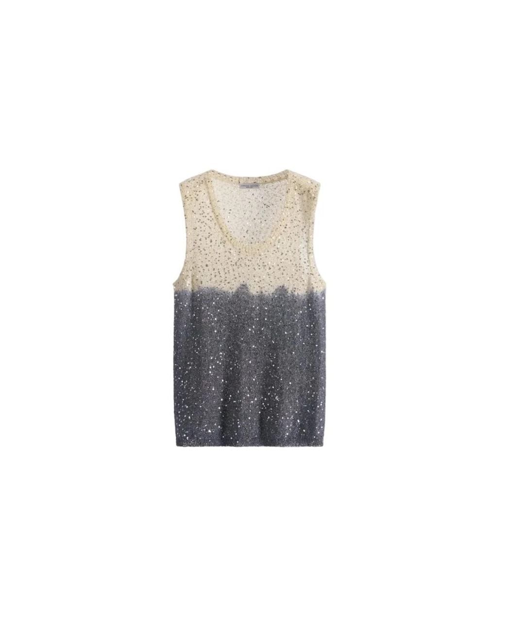 Roberto Collina Gray Sleeveless Tops