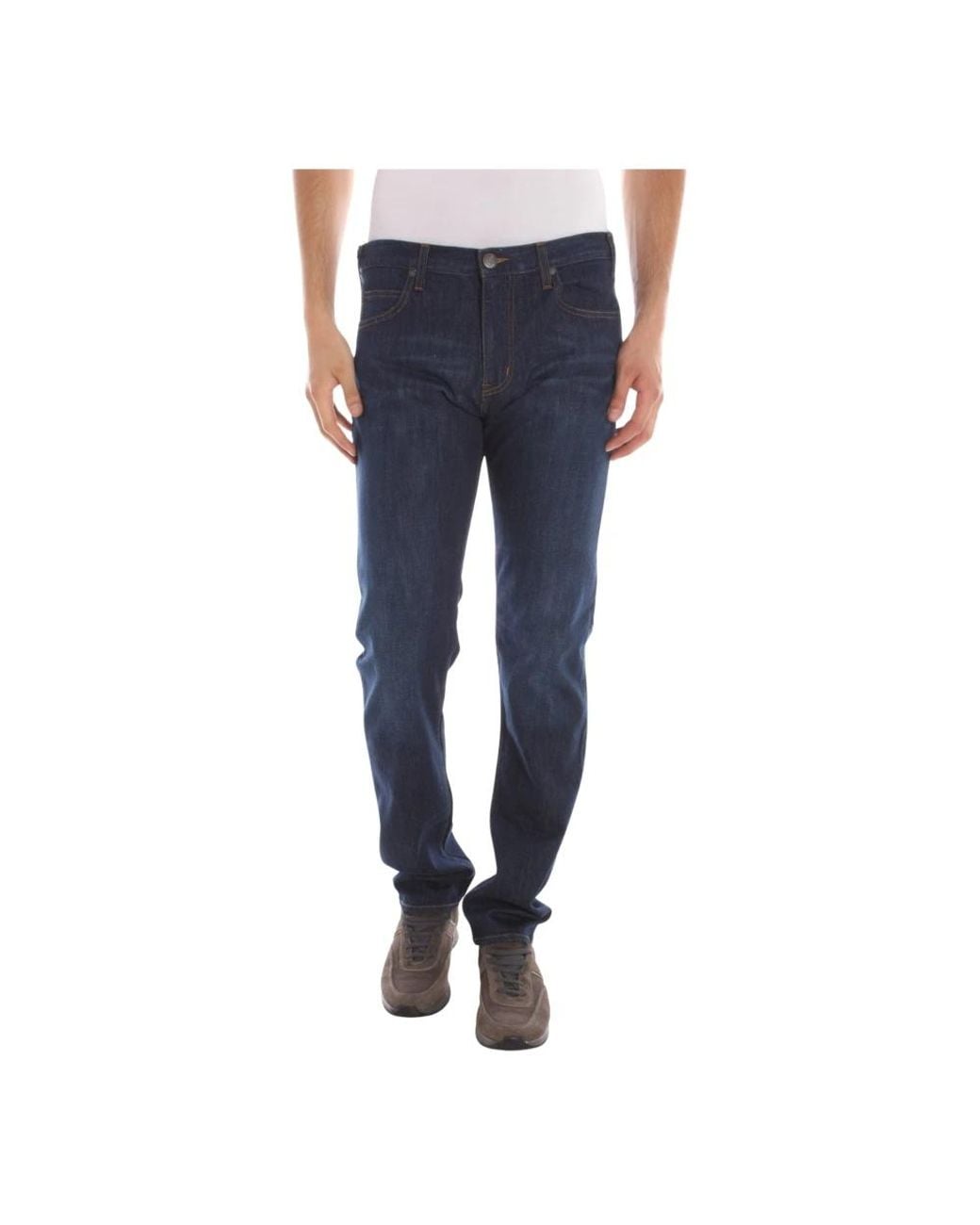 Armani Jeans Blue Straight Fit Jeans for men