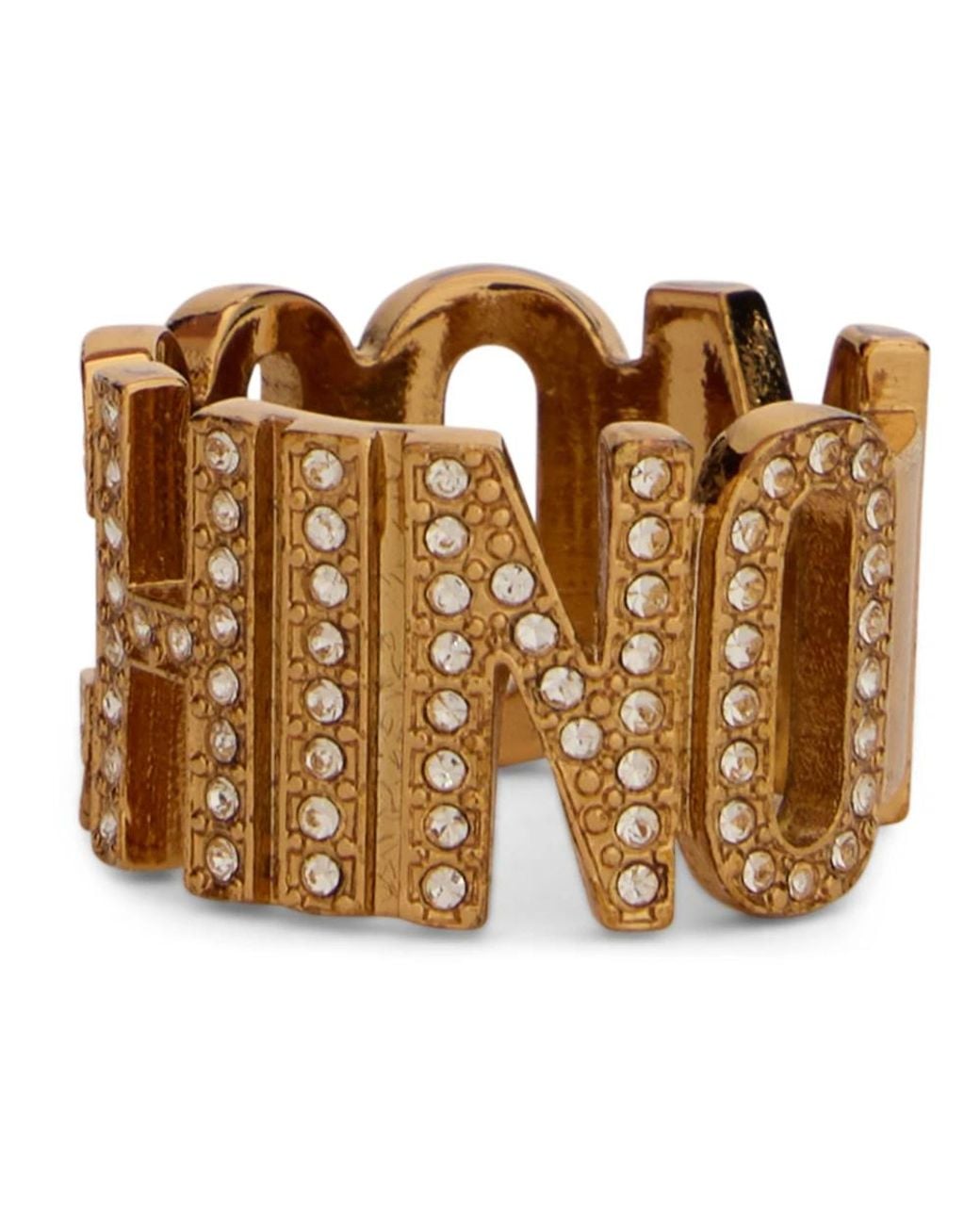 Rings Moschino en coloris Metallic