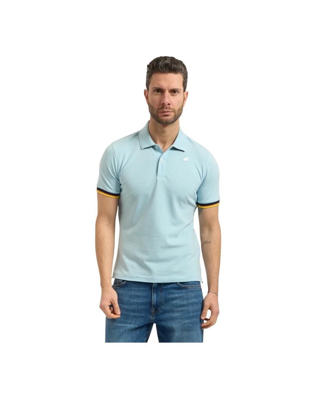 K-Way Blue Polo Shirts for men