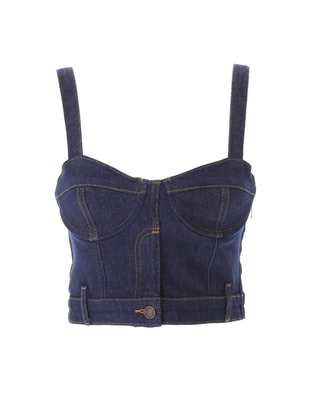 Moschino Blue Sleeveless Tops