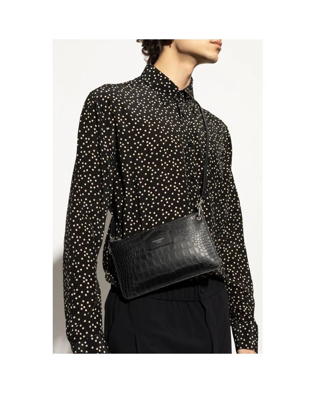 Dolce & Gabbana Black Shoulder Bags for men
