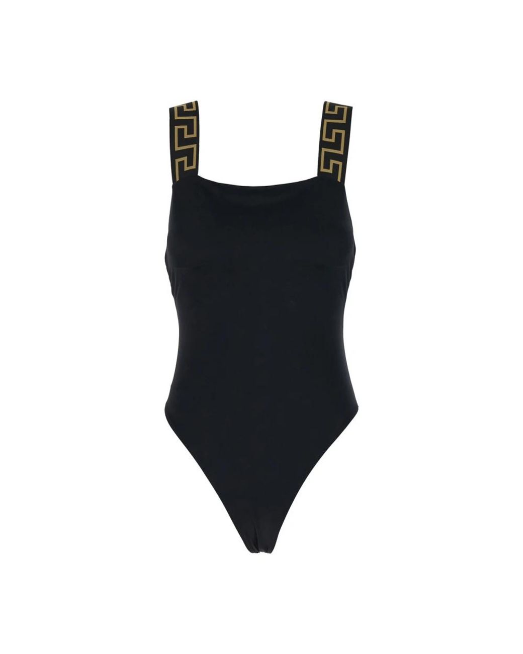 Costume intero mare nero di Versace in Black