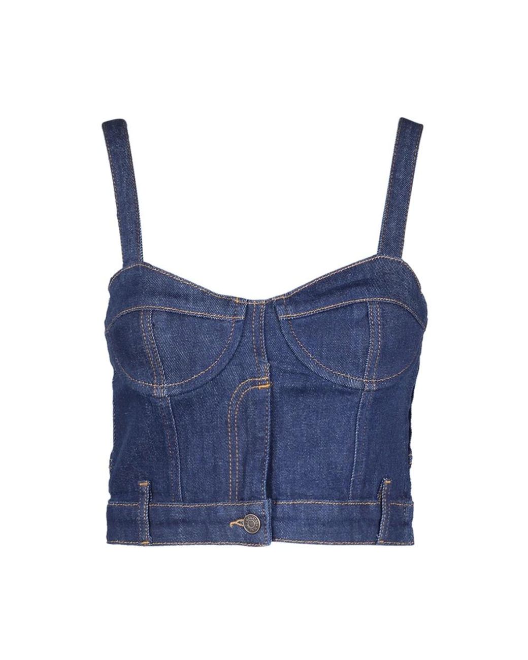 Moschino Blue Sleeveless Tops
