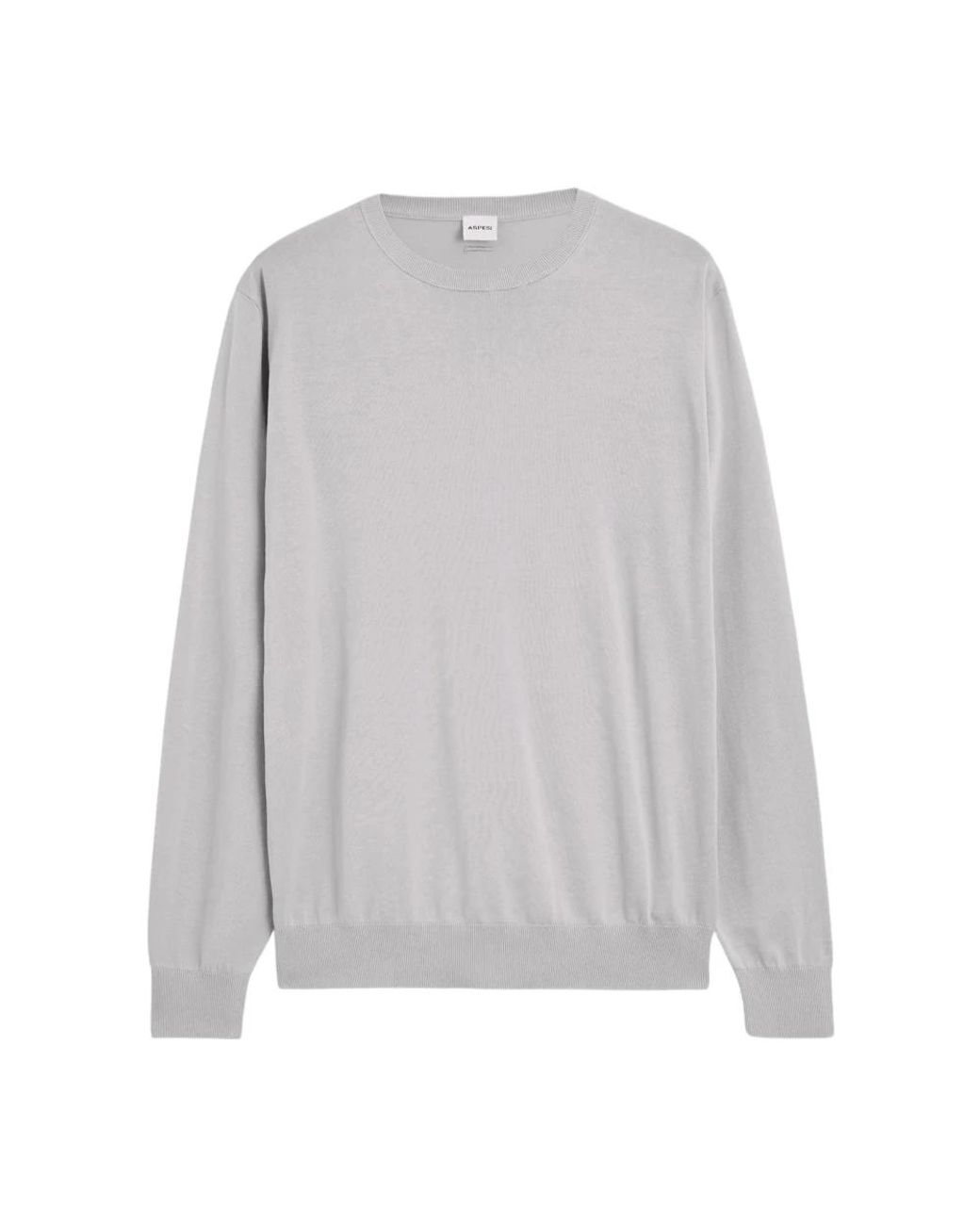 Aspesi Gray Round-Neck Knitwear for men