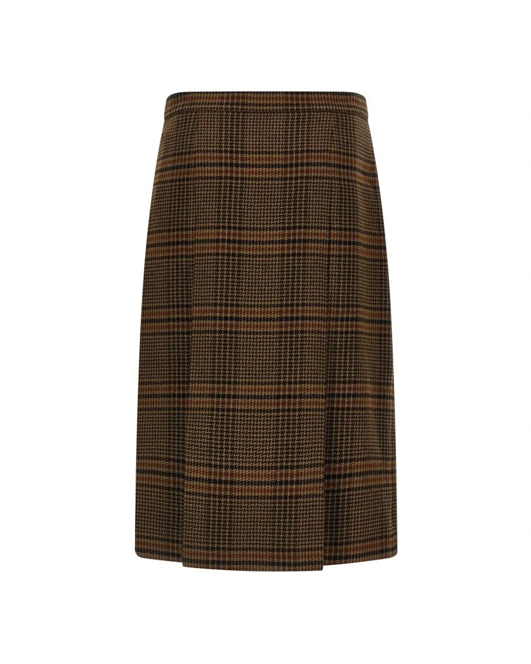 Saint Laurent Brown Midi Skirts
