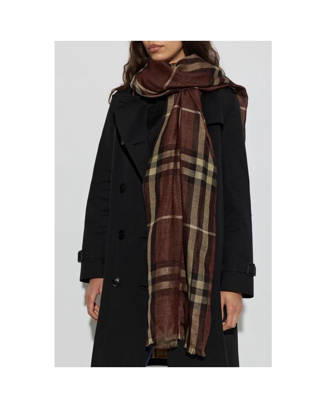Burberry Brown Wollschal
