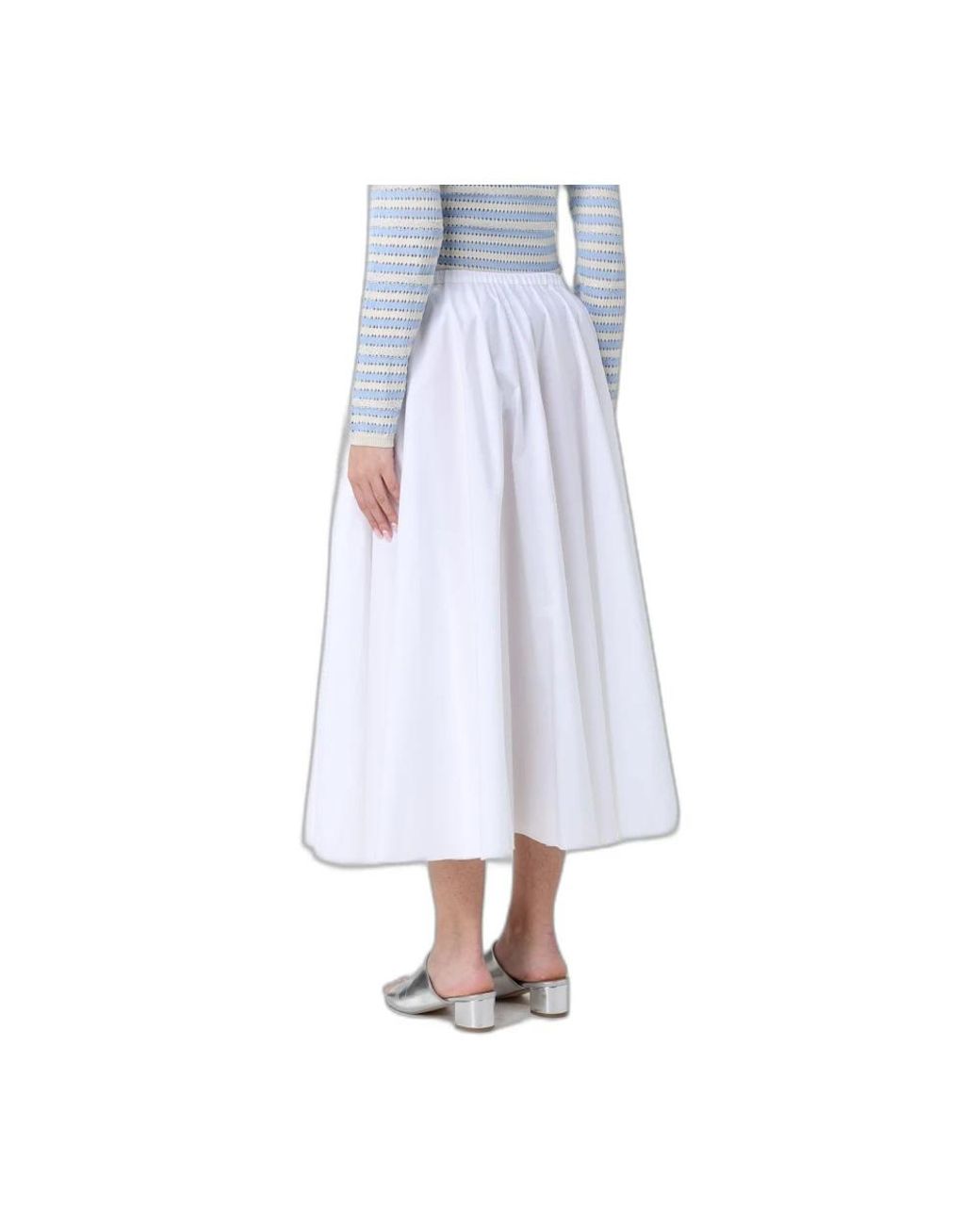 Fabiana Filippi Blue Midi Skirts