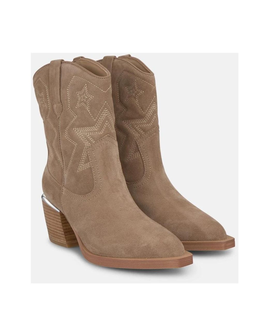 Alma En Pena. Brown Cowboy & Biker Boots