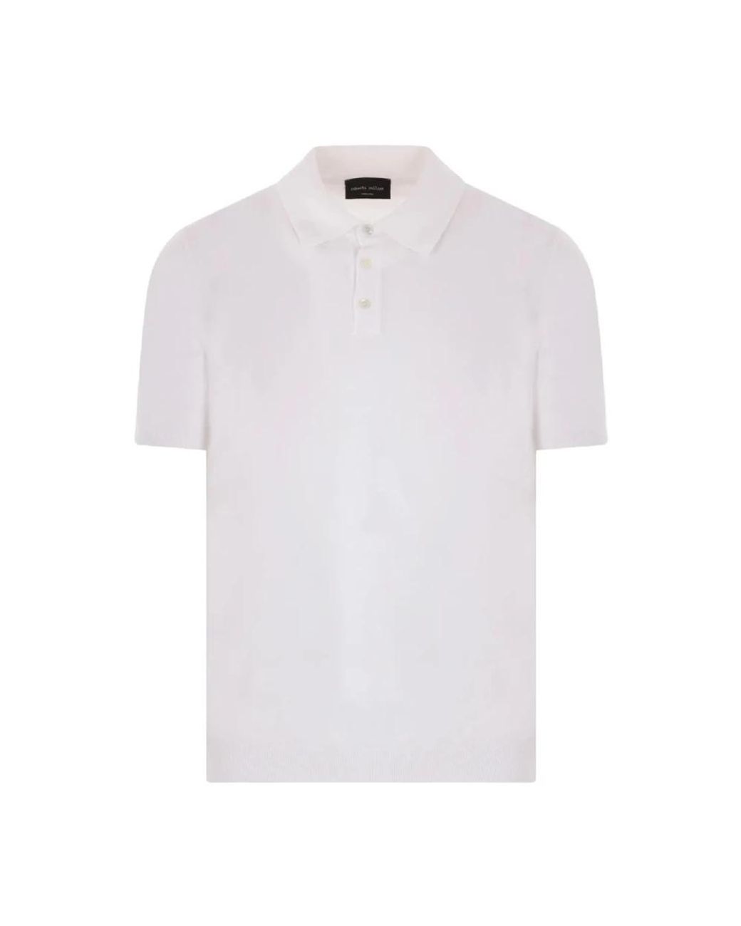 Roberto Collina Tops ,Wit ,Katoen Witte Polo Collectie in het White voor heren