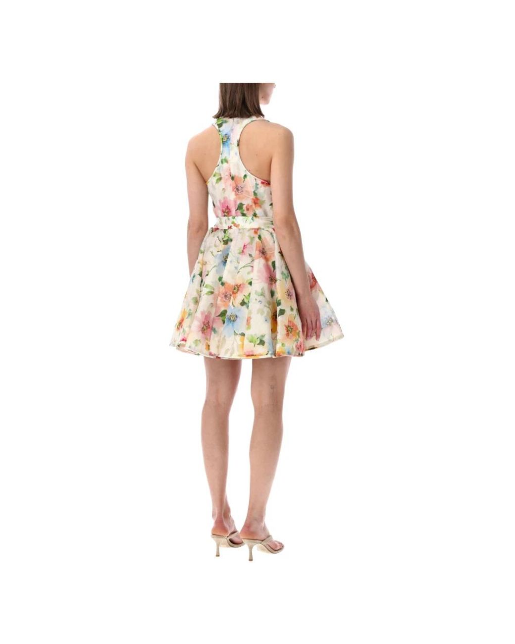 Zimmermann Natural Short Dresses