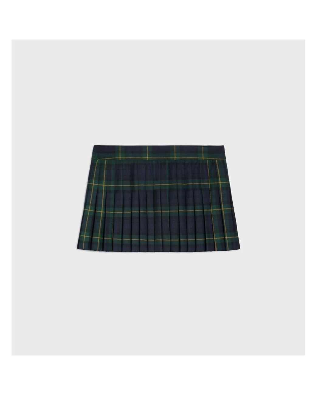 Céline Green Short Skirts