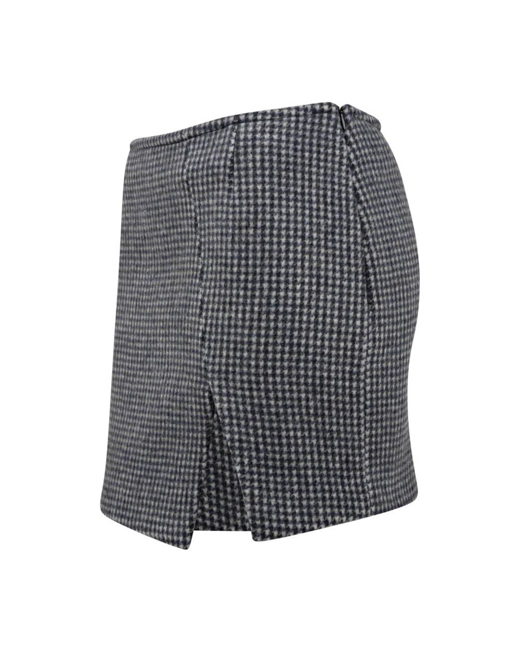 Douuod Woman Gray Short Skirts