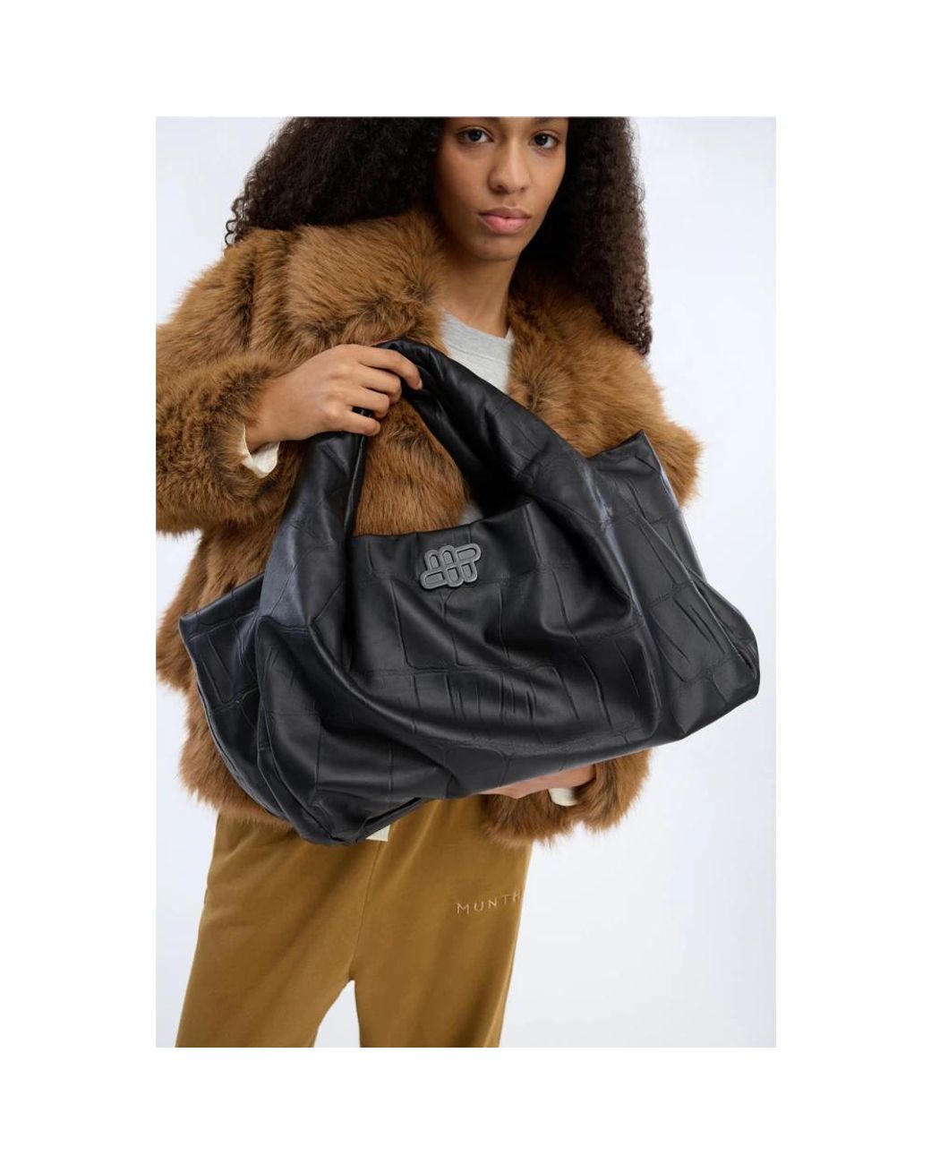 Munthe Black Shopping Bags
