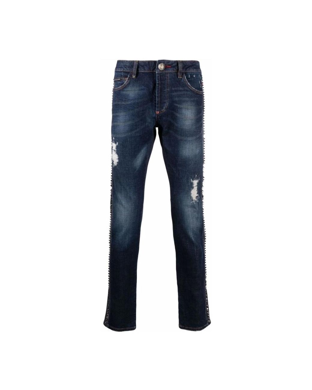 Philipp Plein Blue Slim Fit Jeans for men