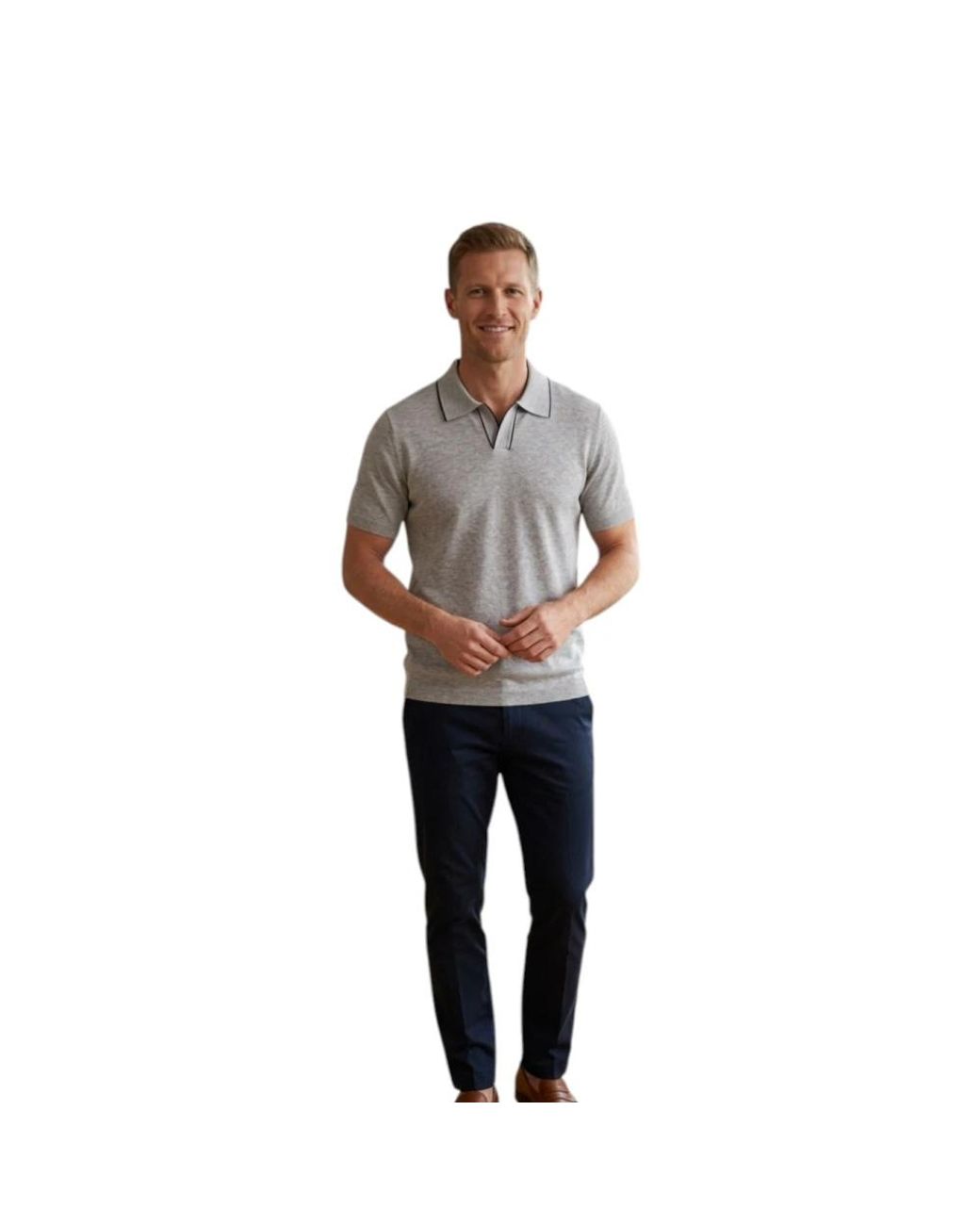Kangra Gray Polo Shirts for men