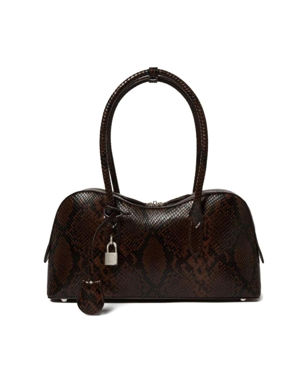 Stella McCartney Black Stella Ryder Medium Bag Eco Micely Snake Alter Mat