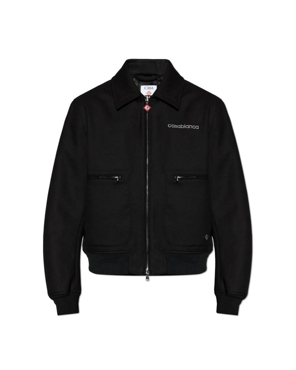 Casablanca Jacket Met Logo in het Black voor heren