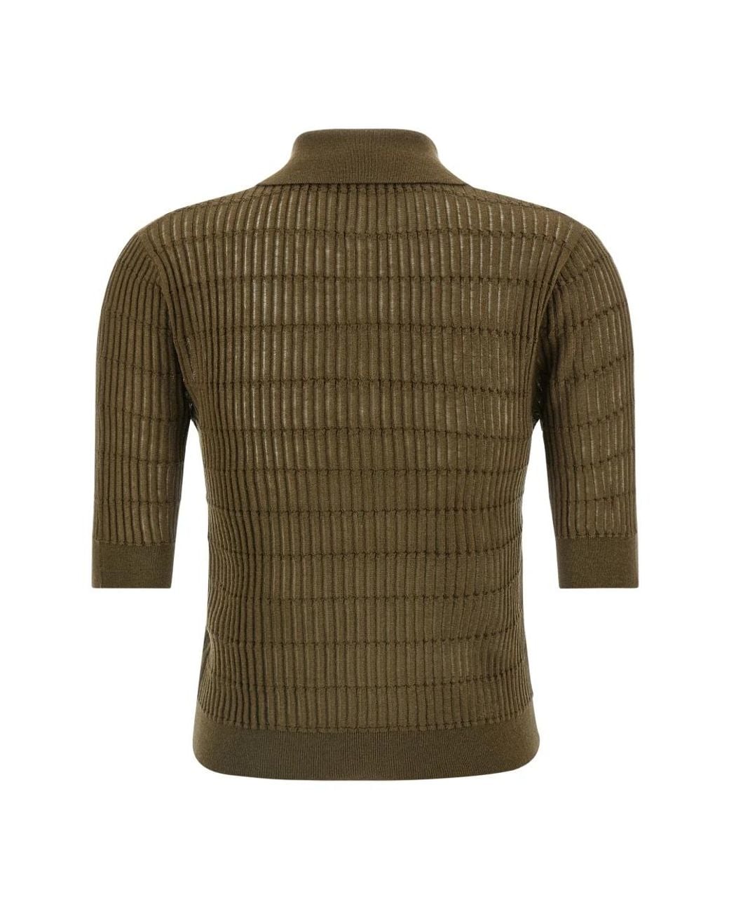Max Mara Green Round-Neck Knitwear