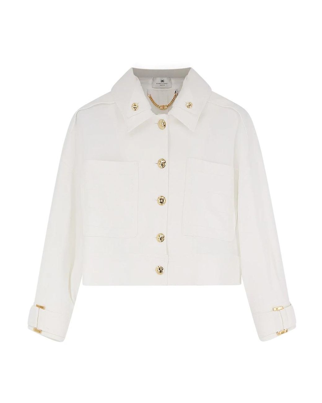 Elisabetta Franchi White Light Jackets