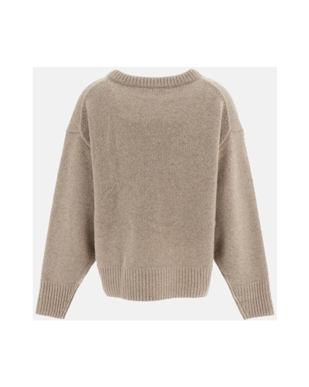 arch4 Natural V-Ausschnitt Kaschmirpullover