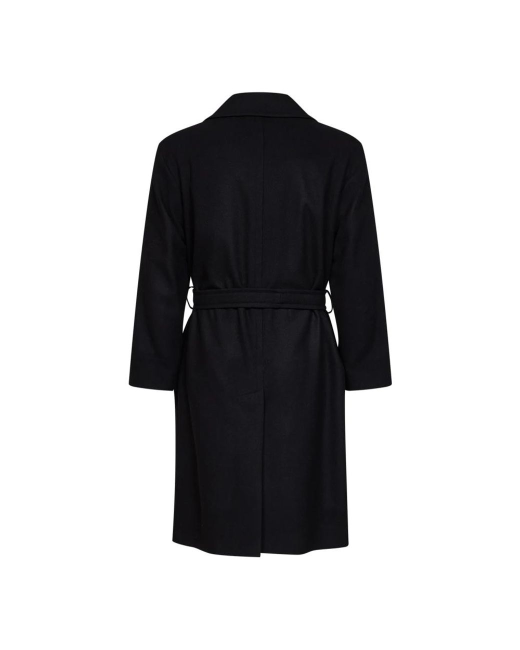 Hevò Black Belted Coats for men