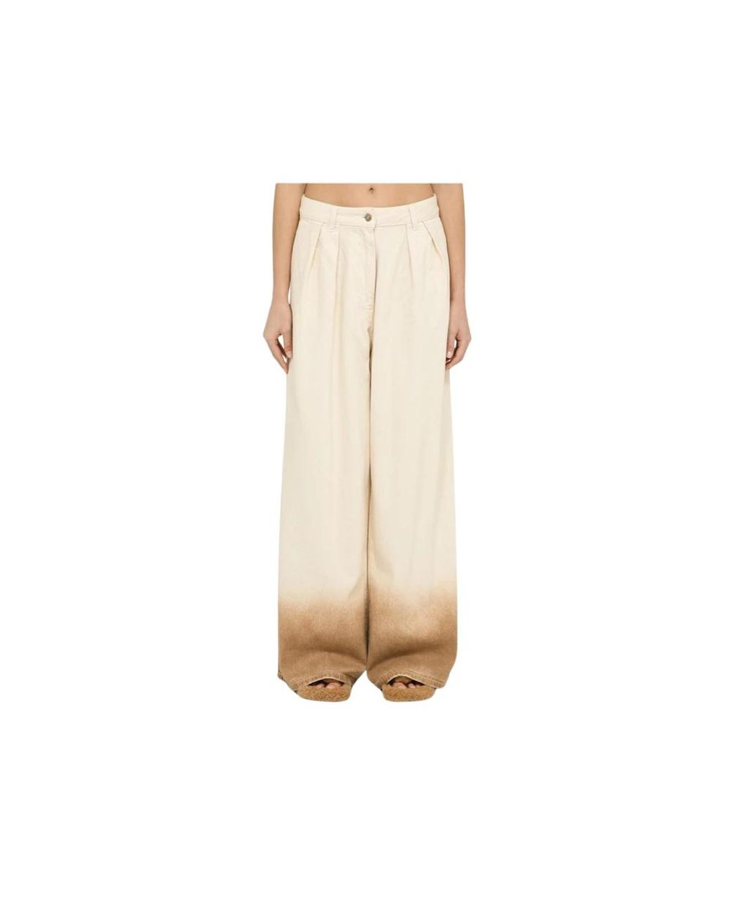 Alanui Natural Wide Trousers