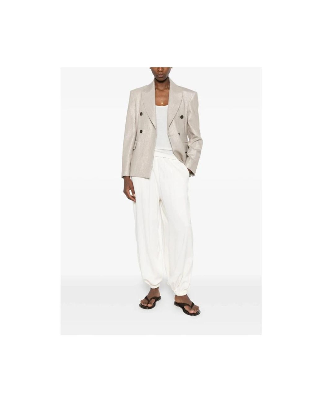 Brunello Cucinelli Natural Blazers