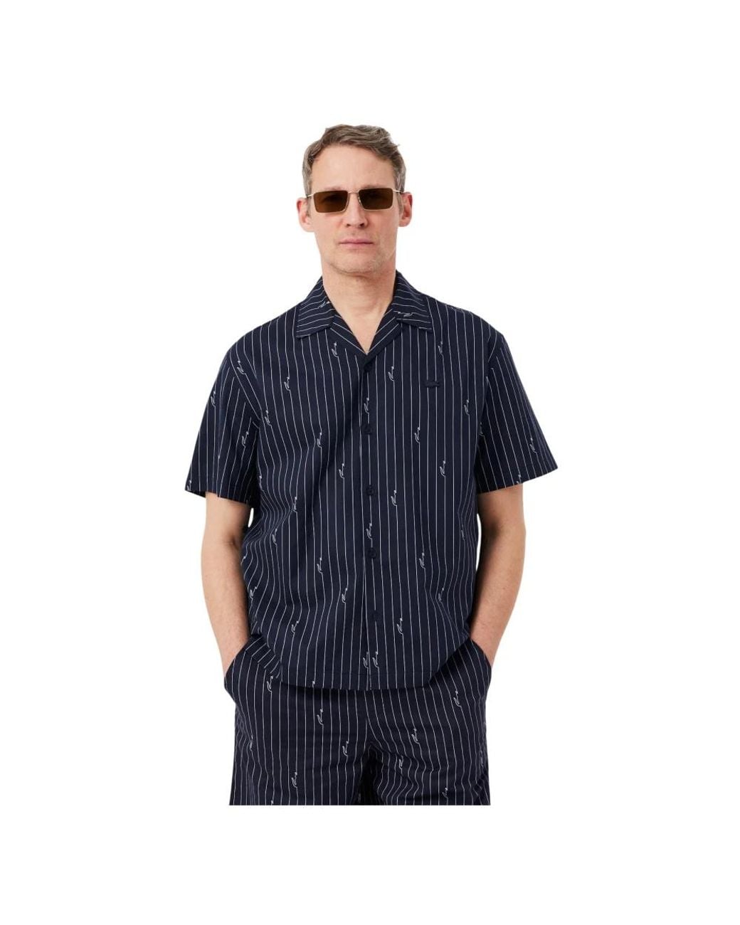 Lacoste Kurzarmhemd in Blue für Herren