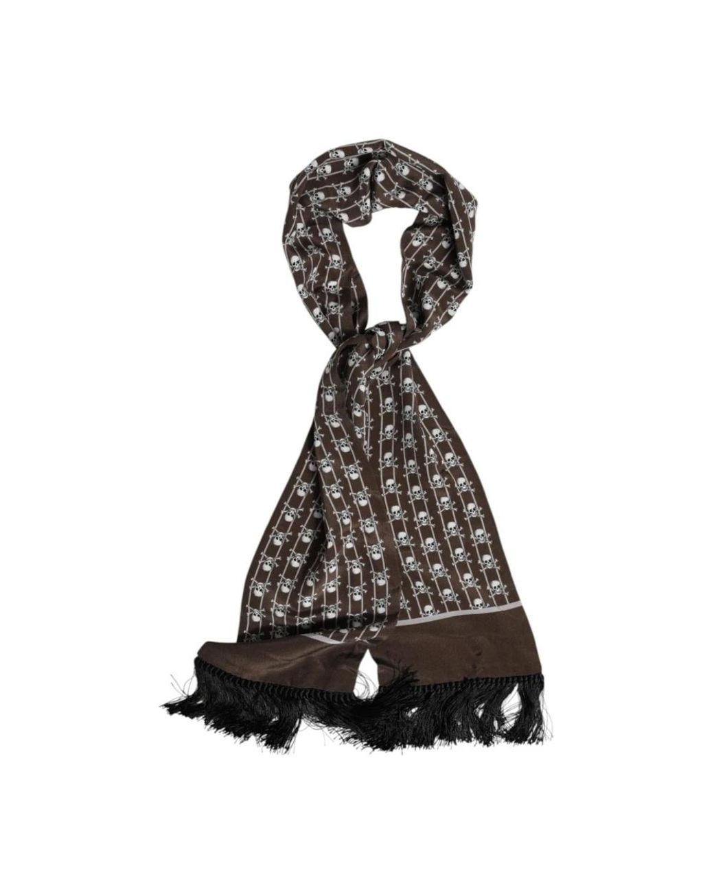Dolce & Gabbana Black Silk Scarves