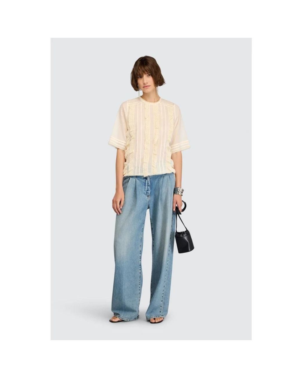 Semicouture White Round-Neck Knitwear
