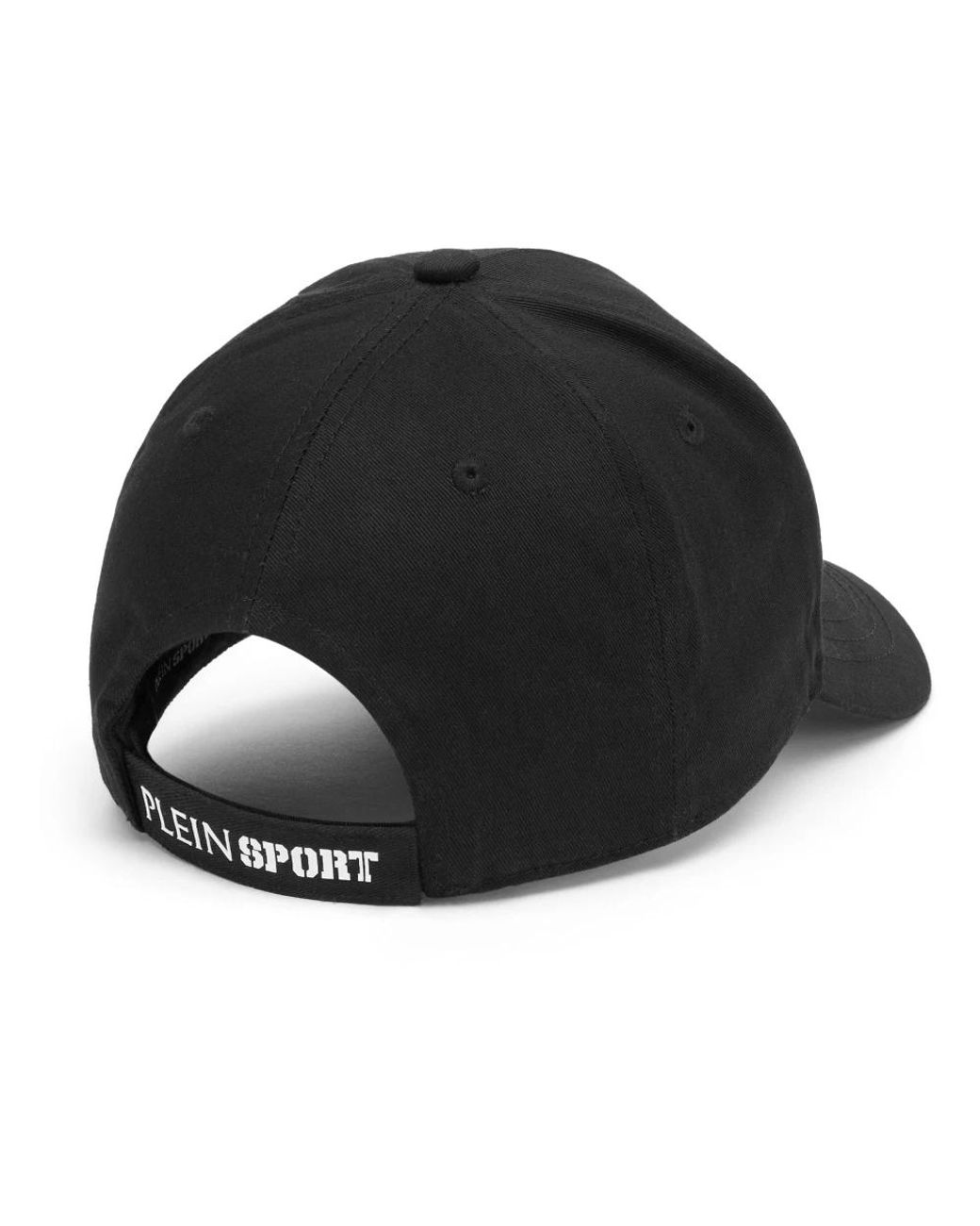Philipp Plein Black Baseball Cap Tiger