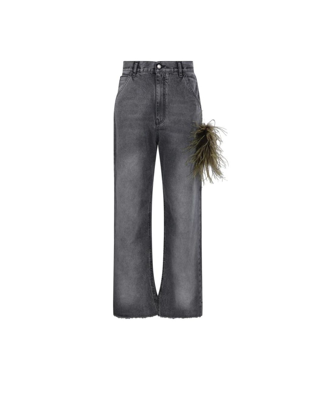 DARKPARK Gray Straight Fit Jeans