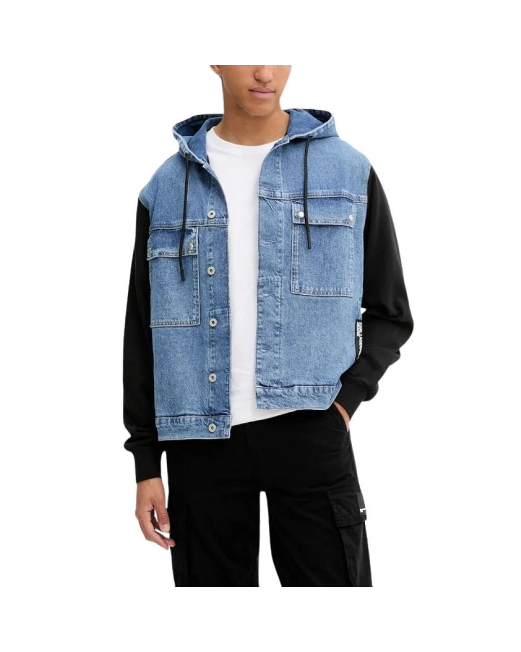 Karl Lagerfeld Blue Denim Jackets for men