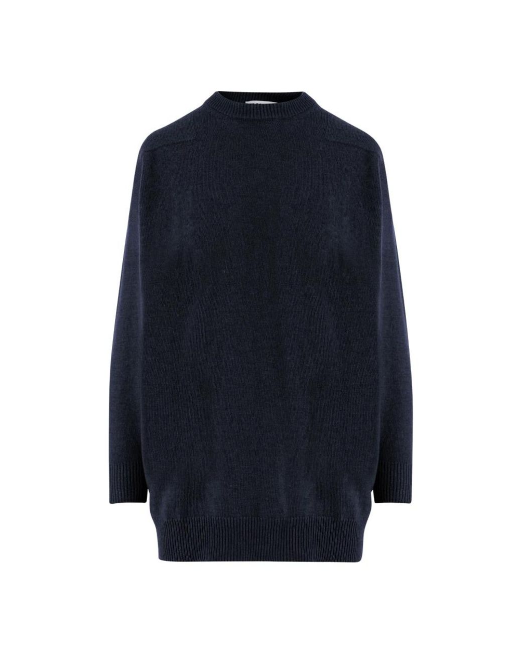Jil Sander Blue Round-Neck Knitwear