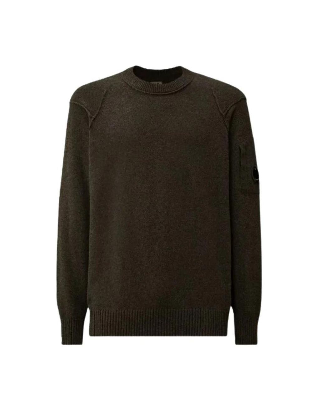 C P Company Green Round-Neck Knitwear for men