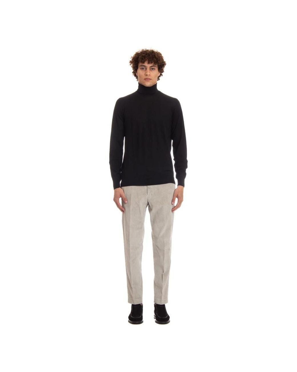 Drumohr Black Turtlenecks for men