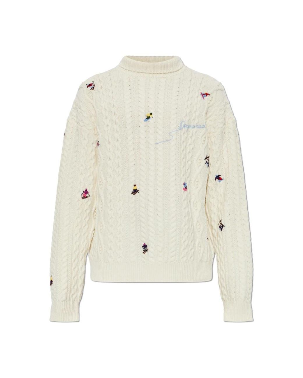 DSquared² Wollrollkragenpullover Mit Gesticktem Logo in White für Herren
