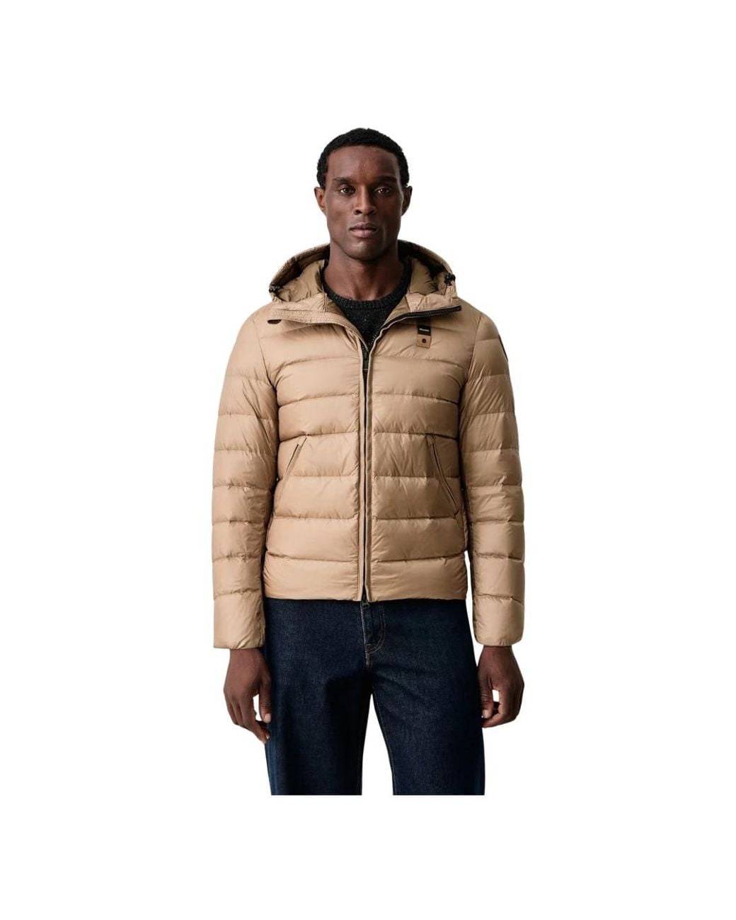 Blauer Jassen ,Bruin ,Acton Donsjack in het Natural voor heren