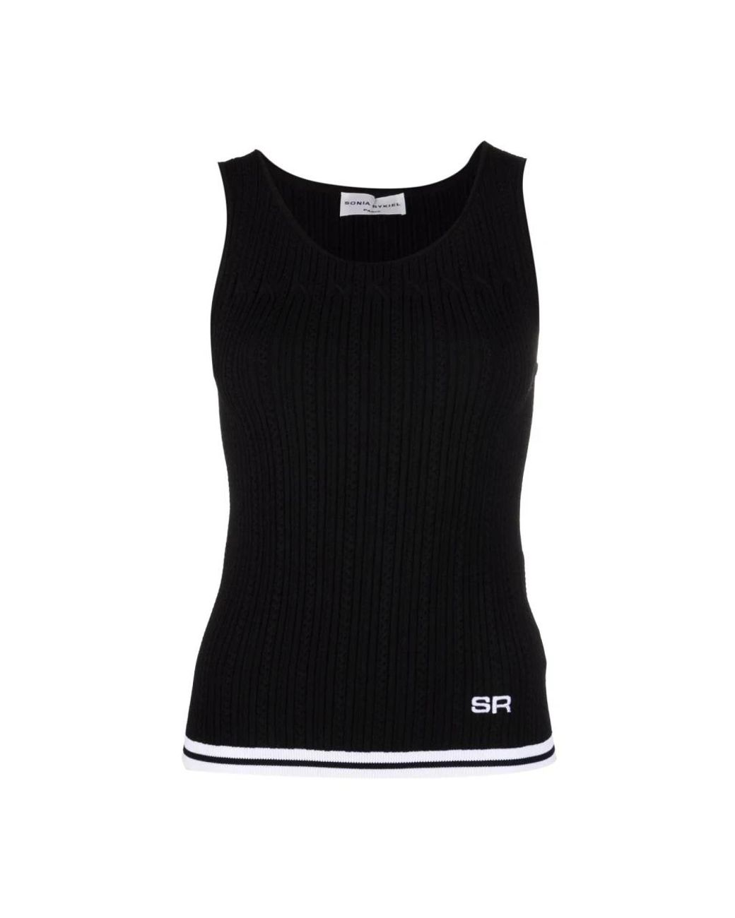 Sonia Rykiel Black Sleeveless Tops