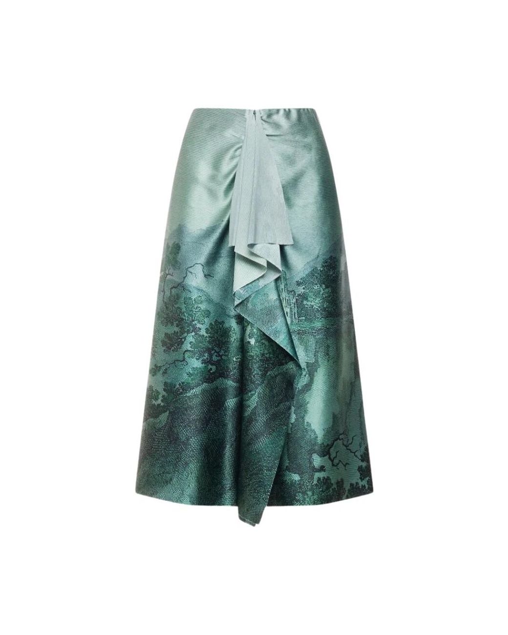 Pierre Louis Mascia Green Midi Skirts