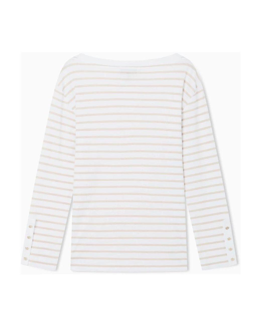 Emporio Armani White Long Sleeve T-Shirts