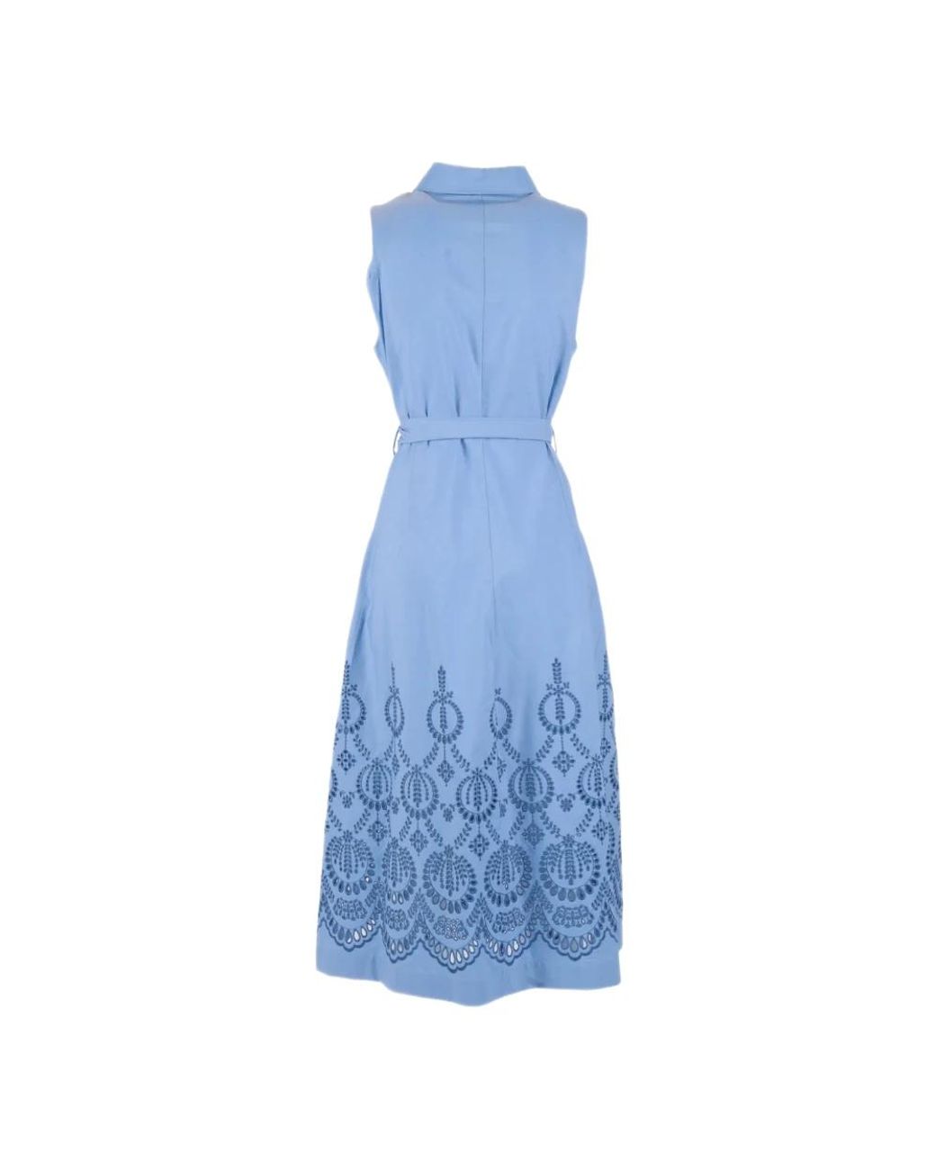 P.A.R.O.S.H. Blue Shirt Dresses