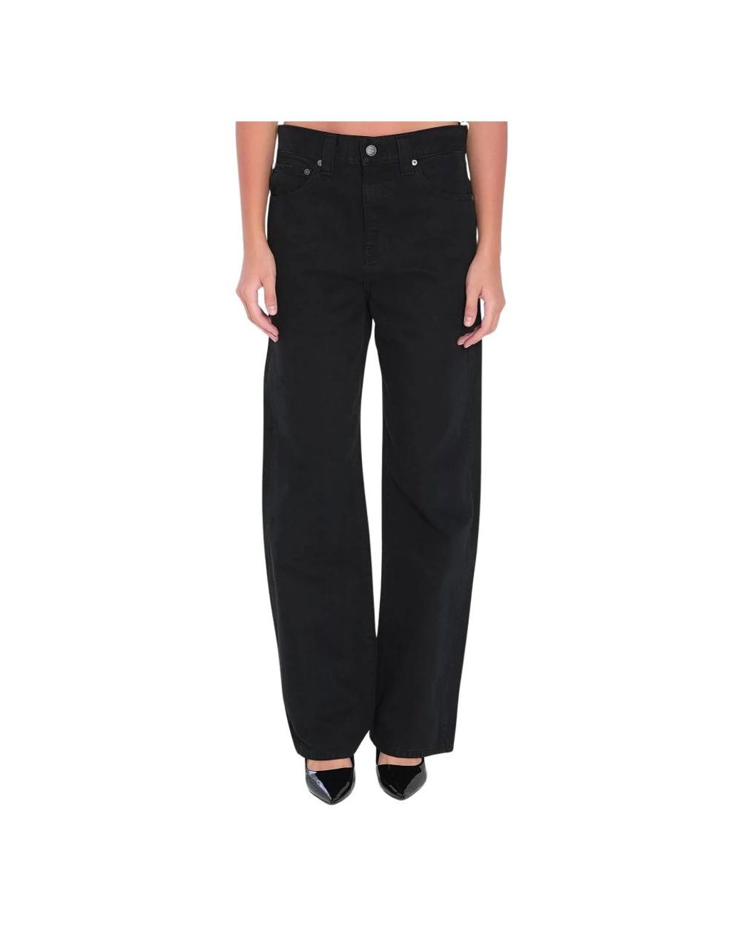 Khaite Black Straight Fit Jeans