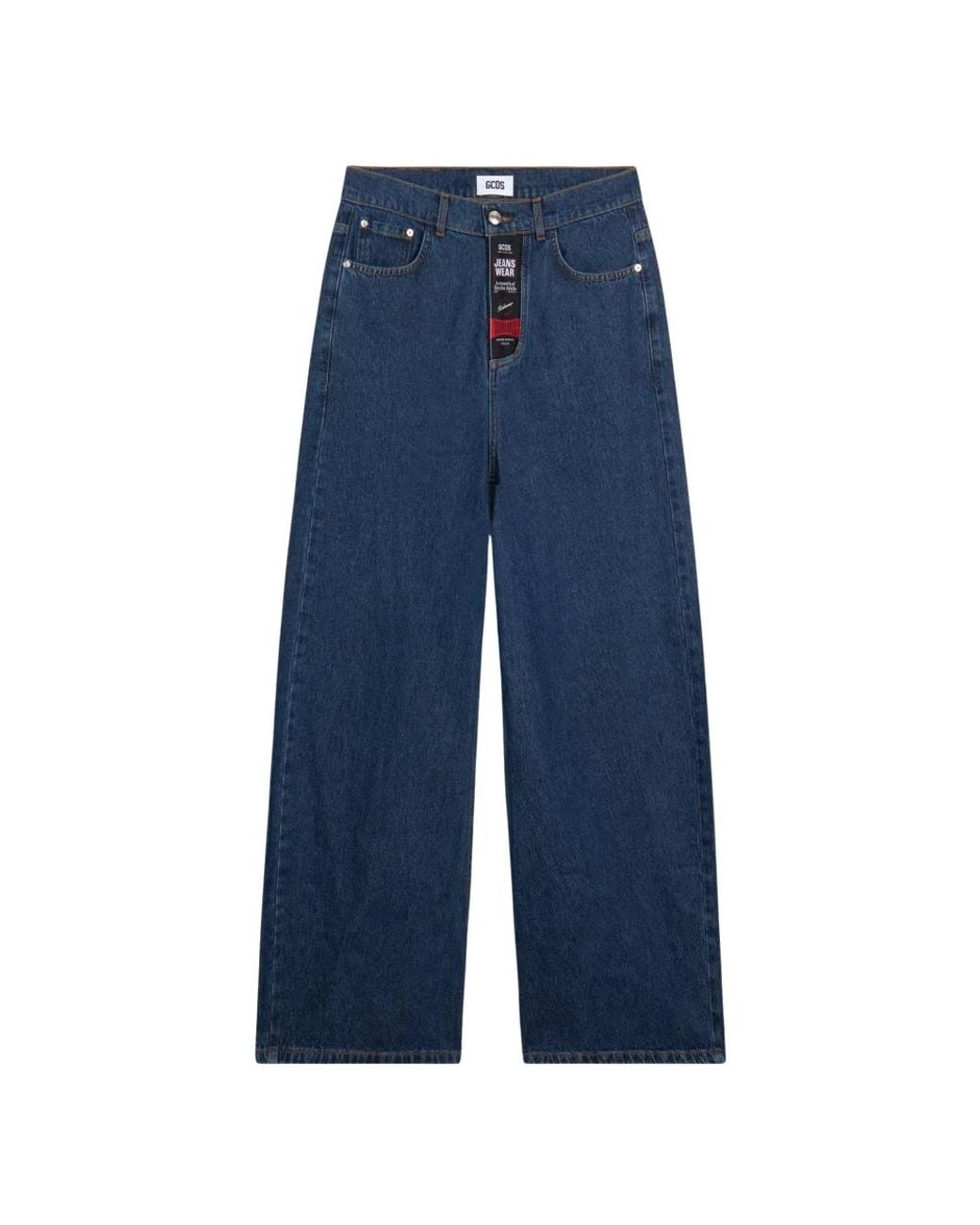 Gcds Blue Wide Jeans for men