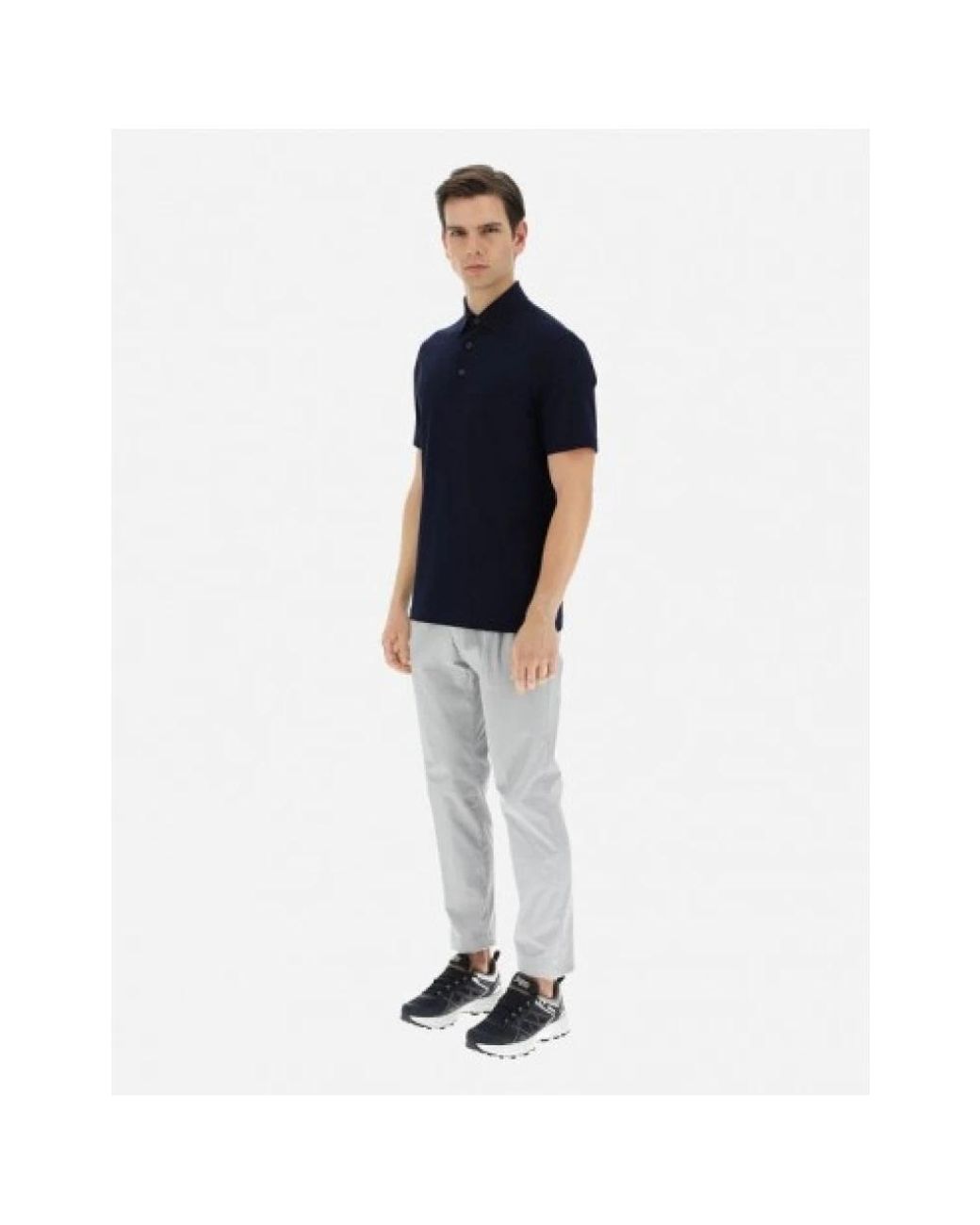 Herno Blue Polo Shirts for men