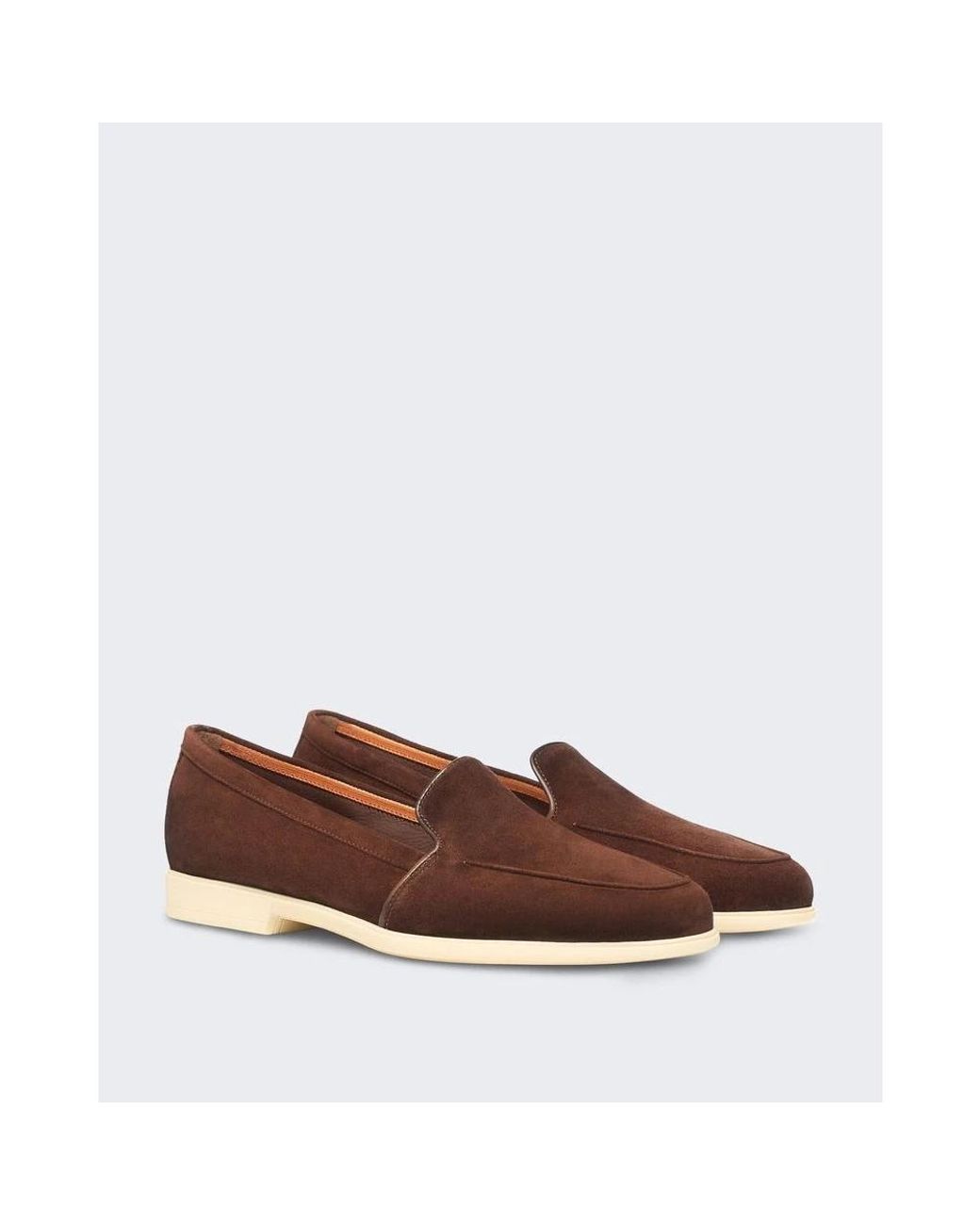Santoni Brown Loafers